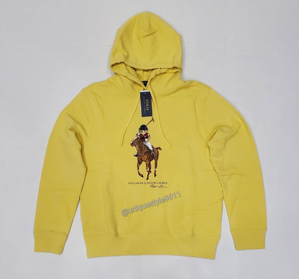 Nwt Polo Big & Tall Yellow Bear on Pony Hoody - Unique Style