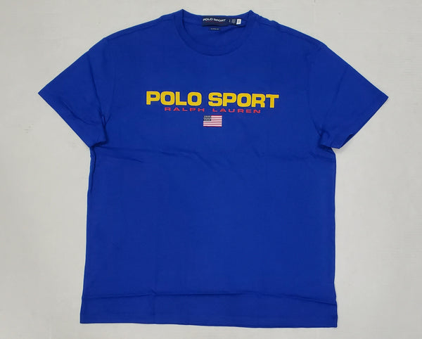 Nwt Polo Sport Royal Blue Spellout Classic Fit Tee - Unique Style