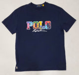 Nwt Polo Paint Splatter Logo Spellout Classic Fit Tee - Unique Style