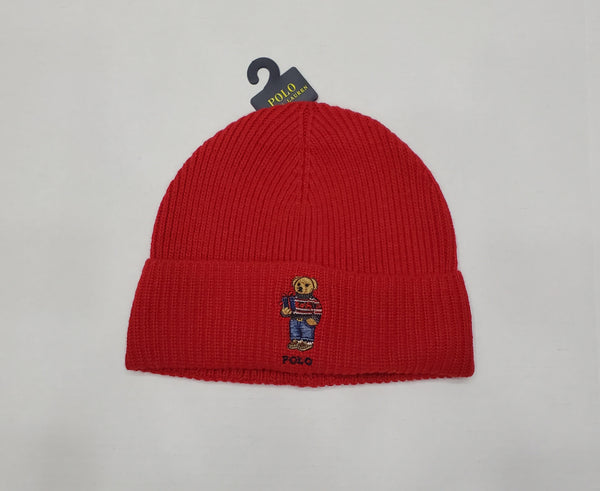 Nwt Polo Ralph Lauren Red RL Teddy Bear Skully - Unique Style