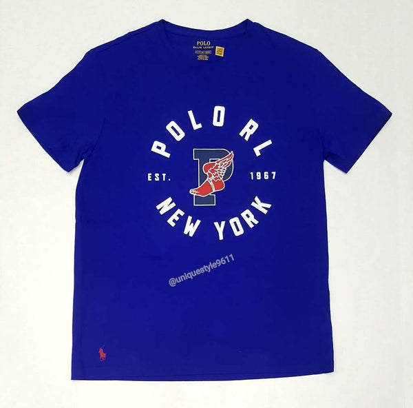 Nwt Polo Ralph Lauren Royal P-Wing New York 1967 Short Sleeve Tee - Unique Style