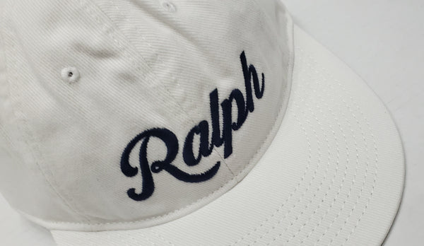 Nwt Polo Ralph Lauren White  'Ralph' Adjustable Strap Back - Unique Style