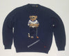 Nwt Polo Golf Stick Teddy Bear Sweater - Unique Style