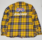Nwt Polo Ralph Lauren Yellow Plaid Racing Patches Classic Fit Button up - Unique Style