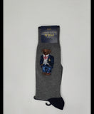 Nwt Polo Ralph Lauren Grey Teddy Bear Socks - Unique Style