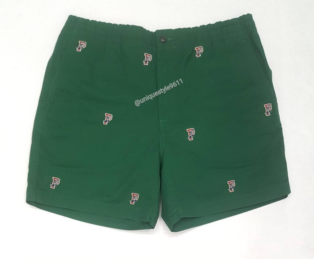 Nwt Polo Ralph Lauren Green P-Wing 6 inch Classic Fit Shorts