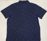 Nwt Polo Ralph Lauren Navy Saddle Print Classic Fit Polo - Unique Style