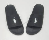Nwt Polo Ralph Lauren Black Big Pony Slides - Unique Style