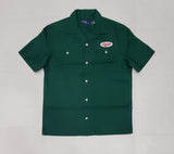 Nwt Polo Ralph Lauren Green Ralph Lauren Motor Cross Short Sleeve Button Up - Unique Style