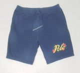 Nwt Polo Ralph Lauren Blue Floral Spellout Shorts - Unique Style