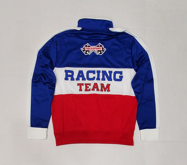 Nwt Polo Sport Red/Royal/White PRL Racing Team Half Zip  Track Sweatshirt - Unique Style