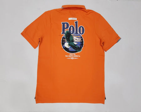 Nwt Kids Polo Ralph Lauren Orange/Blue Big Pony Polo (2T-7T)