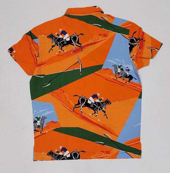 Nwt Polo Ralph Lauren Orange Equestrian Featherweight Mesh Polo - Unique Style