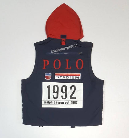 Nwt Polo Ralph Lauren Polo Sport Classic Fit Vest with Detachable Bag
