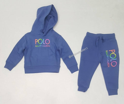 Nwt Kids GIRLS Polo Ralph Lauren Blue Sweatsuit - Unique Style
