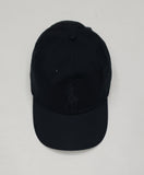 Nwt Polo Ralph Lauren Black ON Black Big Pony Adjustable Strap Back Hat - Unique Style