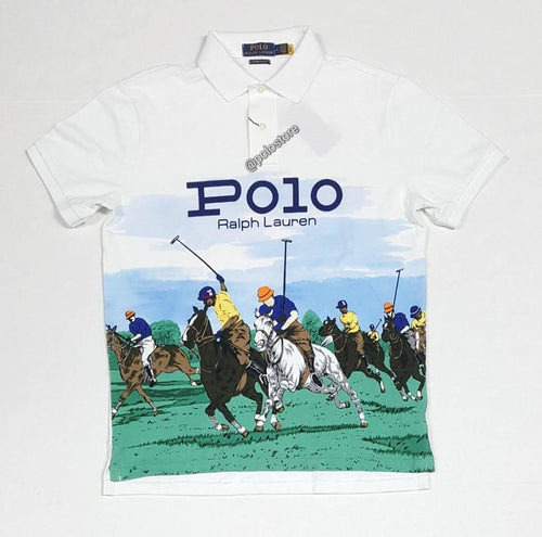 Nwt Polo Ralph Lauren White Equestrian Classic Fit Polo - Unique Style
