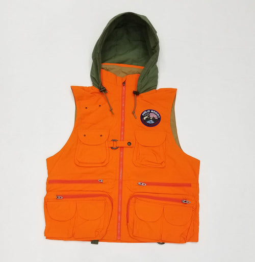 Nwt Polo Ralph Lauren Orange Polo Sport Utility Vest - Unique Style