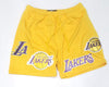 Pro Standard Los Angeles Lakers Yellow Mesh Shorts - Unique Style