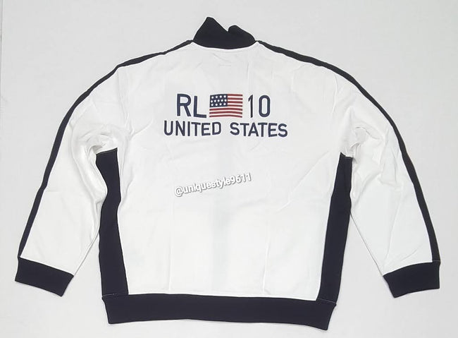 Nwt Polo Ralph Lauren White Vancouver Team USA RL10 Track Jacket - Unique Style