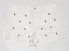 Nwt Polo Ralph Lauren Womens White Allover Small Pony Embroidered Shorts - Unique Style