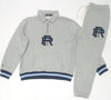 Nwt Polo Ralph Lauren Grey RL67 Half Zip Sweatshirt With Grey RL67 Joggers - Unique Style