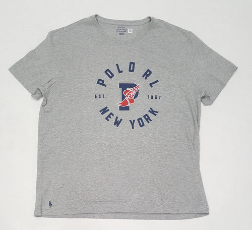 Nwt Polo Ralph Lauren Grey P-Wing New York 1967 Short Sleeve Tee - Unique Style