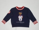 Nwt Polo Ralph Lauren Boys Navy Blue Olympic Teddy Bear Sweatshirt - Unique Style