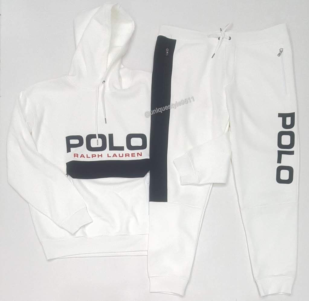 Polo sweatsuit white Clearance