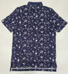 Nwt Polo Golf Ralph Lauren Navy Blue Allover Tennis Print Polo - Unique Style