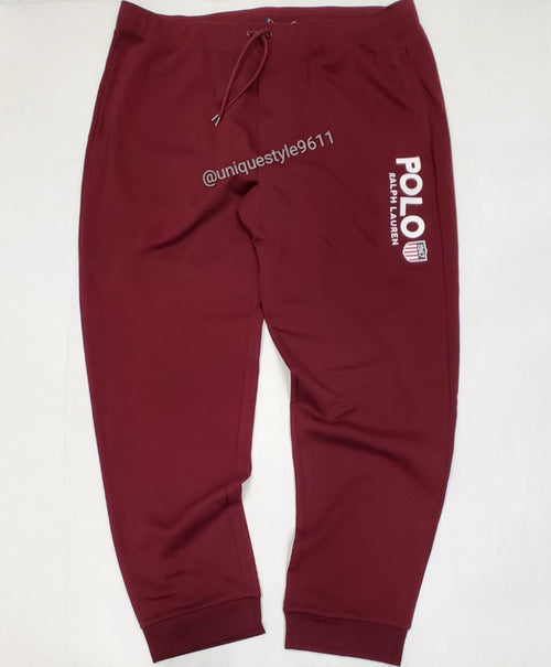 Nwt Polo Big & Tall Ralph Lauren Burgundy K-Swiss Joggers - Unique Style