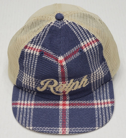 Nwt Polo Ralph Lauren Plaid Embroidered Trucker Hat - Unique Style