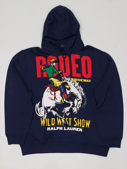 Nwt Polo Ralph Lauren Navy Rodeo Wild West Show Hoodie