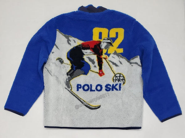 Nwt Polo Ralph Lauren Ski 92 Fleece Zip Up Classic Fit Jacket - Unique Style