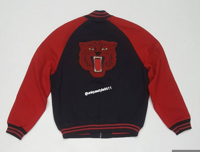 Nwt Polo Ralph Lauren Black/Red Tiger Patch Jacket - Unique Style