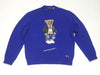 Nwt Polo Ralph Lauren Royal Blue Cardigan Vest Teddy Bear Sweater - Unique Style