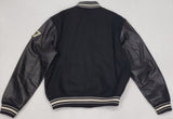 Nwt Polo Ralph Lauren Black 150th Anniversary Limited Edition 1967 Varsity Patches Jacket - Unique Style
