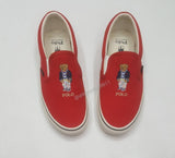 Nwt Polo Ralph Lauren Red Splatter Paint Teddy Bear Sneakers - Unique Style