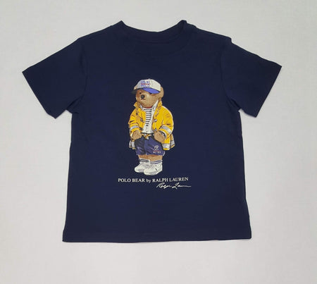 Nwt Kids Polo Ralph Lauren White Small Pony Tee with Navy Horse (8-20)
