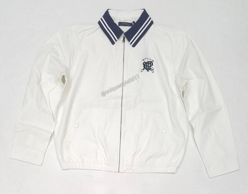 Nwt Polo Ralph Lauren White Scribble Bayport Windbreaker Jacket - Unique Style