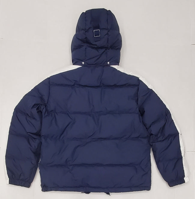 Nwt Polo Ralph Lauren Navy/White Spellout  Big Pony Down Jacket - Unique Style