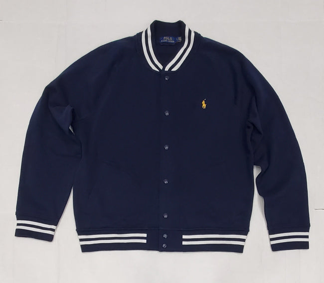 Nwt Polo Ralph Lauren Navy Equestrian Baseball Small Pony Jacket - Unique Style