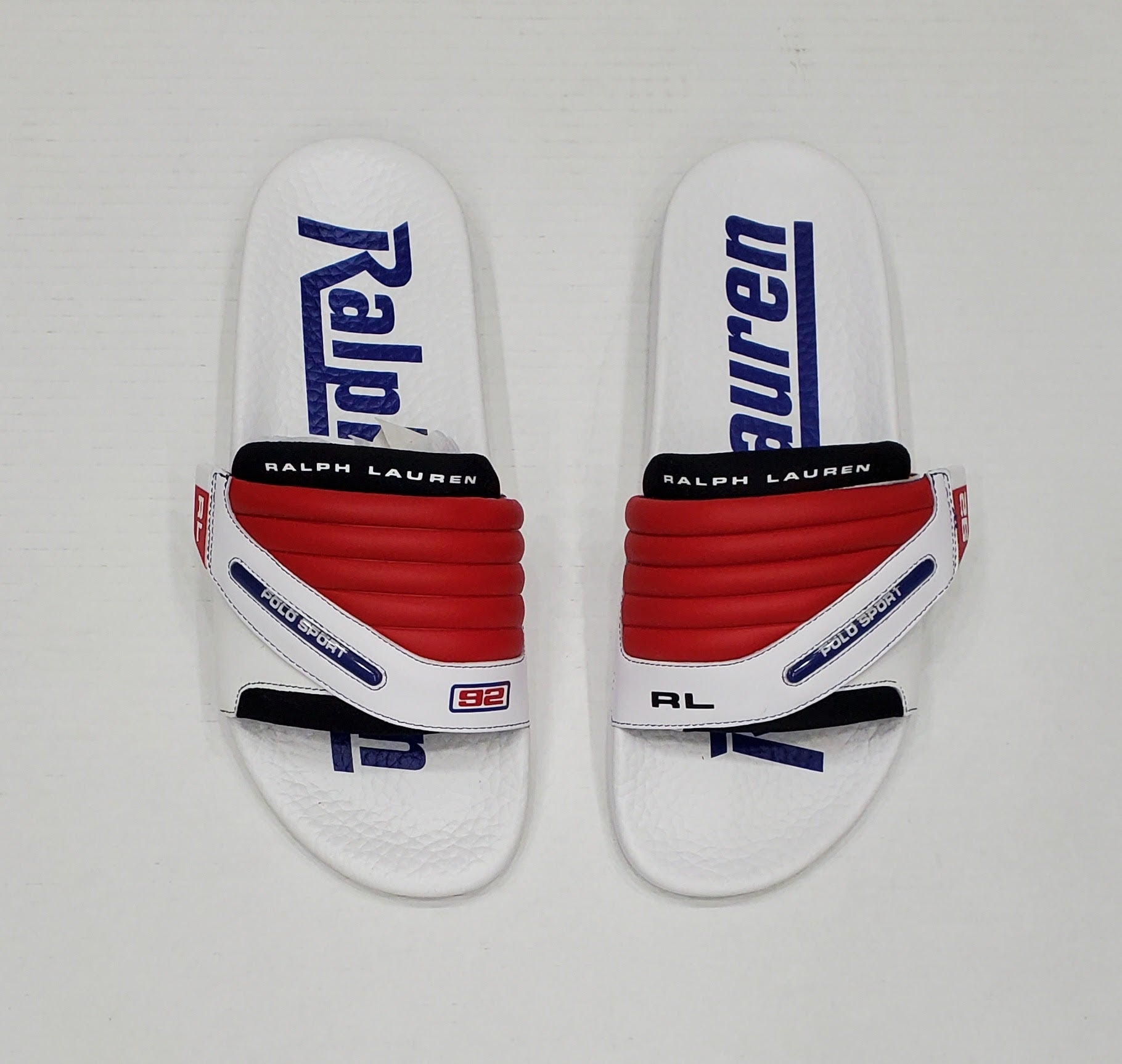 Nwt Polo Ralph Lauren Polo Sport RL 92 Slides Unique Style