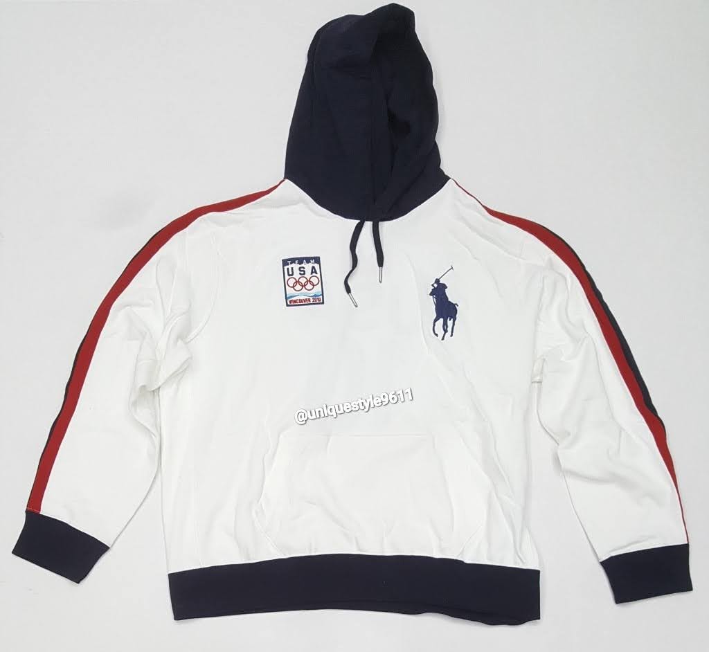 Nwt Polo Ralph Lauren White Team USA 10 Vancouver Big Pony