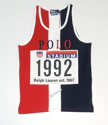 Nwt Polo Ralph Lauren Red/White/Blue Tokyo Stadium 1992 Limited Edition of 50 HIRO Tanktop
