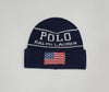 Nwt Polo Ralph Lauren Navy American Flag Skully - Unique Style