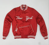 Nwt Polo Ralph Lauren Yankees Red Satin Jacket - Unique Style