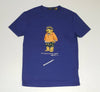 Nwt Polo Ralph Lauren Blue Beach Bucket Hat Teddy Bear Tee - Unique Style