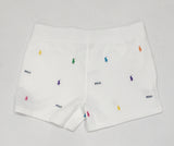 Nwt Polo Ralph Lauren Women's Allover Embroidered Pony Shorts - Unique Style