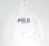 Nwt Polo Ralph Lauren White Spellout Logo Big Pony Fleece Hoodie - Unique Style